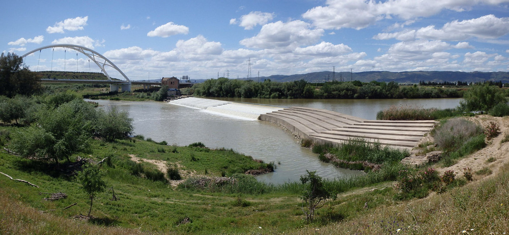 The Rio Guadalquivir at the outskirts of Córdoba.